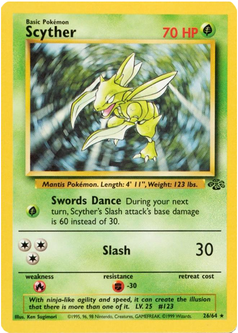 Scyther 1st Edition non holo